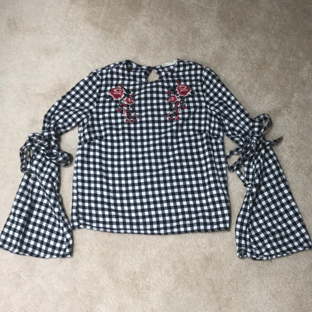 Super fun bell sleeve top